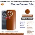 TECNO CAMON 30S FULL BACK 360 premium Protection Skin Wrap full cover Premium Quality. 