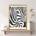 Zebra face  Reusable Stencil For wall Painting Art DIY Home Decor, Album Crafts and Canvas IDD 222. 