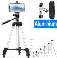 Tripod Stand (3110)for Phone and Camera Adjustable Aluminium Alloy Tripod Stand Holder Clip for Mobile Phones & Camera,Photo/Video Shoot. 