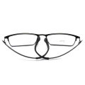 Spectacle frame rectangular glasses frame clear lens women men eyewear optical frames myopia nerd black alloy eyeglasses frame. 