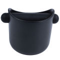 Coffee Grind Knock Box And Espresso Dump Bin (Black). 