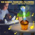 Dancing Cactus Plush Toy, Electronic Shaking Cactus Singing Shaking Recording Plant Lovely Plush Stuffed with Music  for Kids Toddler Gifts For Home Decoration.. 