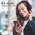 KVIDIO Bluetooth Headphones Over Ear, 55 Hours Playtime, Wireless Headphones with Mic, Lightweight Foldable Headphones with Deep Bass, Hi-Fi Stereo Sound for Travel, Work, Laptop, Cell Phone B R798 HEAAD. 