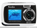 Kenko DSCPAO18 IP58 Digital Camera with Dual Monitor, Waterproof, Dust-proof, 4.9 ft (1.5 m) White. 