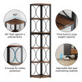 Customisable Custom Made 6-Tier Corner Shelf,  Corner Bookshelf Shelving Unit. 