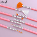 Monja 15Pcs/Set Nail Art Brush Acrylic UV Gel French Design Painting Line Manicure Brush Rhinestone Embellished Manicure Tools. 