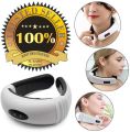 Electric Pulse Neck Massager - White And Black. 