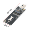 USB3.0 to NGFF Key B 3G4G WWAN Module Network Card Multifunction Test Adapter Board with SIM Slot Module. 