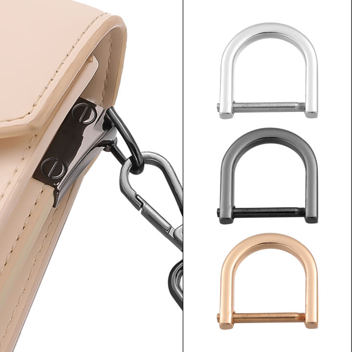 D Ring Removeable Screw Handbag Strap Replace Hanging Hook DIY Accessories