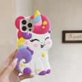 Cute 3D Cartoon Rainbow Unicorn Horse Case For iPhone 11 12 13 14 15 Pro Max Soft Silicone Cover Phone Cases. 