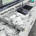 Marble Sheet - Marble Sheet Sticker - 60cm x 100cm/200Cm Marble Sheet Texture Design PVC Waterproof Self adhesive Wallpaper Sticker sheet Furniture New Skin Kitchen Cabinet Paper Stickers sheet Oilproof Table top Sticker sheet By F&e. 