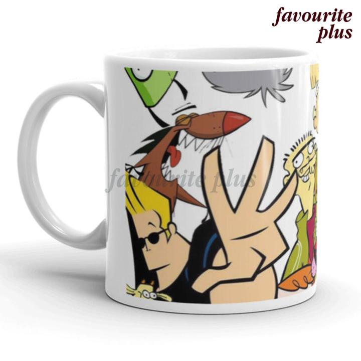 Cartoon Network 90s Cartoon Characters Design Printed Mug Customized Coffee Mugs Print Ceramic High Quality Personalized Cups by Favourite Plus