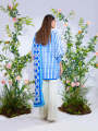 Salitex 3 Piece Unstitched - Printed Lawn Silk Women and Girls Design Code :WUS3BS24SI12UT. 