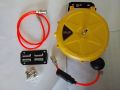 Mini Air Hose Reel with 1/4" x 26 ft Automatic Retractable Rubber Hose, Mini Telescopic Drum Hose PU Tube OD 8MM ID 5MM 1/4" Air Inlet. 
