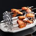 BBQ Steel Metal Roaster Rotisserie Skewers Needle Cage Oven Kebab Maker Grill Tools. 