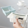 Adjustable Plastic Fridge Storage Basket Stretchable Organizer Drawer. 