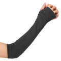 【Qian poem li Store】Cool Street Anime Dark Ninja Style Arm Fashion Cosplay Ninja Knitted Half-Finger Sleeves. 