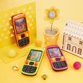 Orange Mobile Water Ring Game Toy – Handheld Water Toss Game for Kids, Portable Retro Water Game, Stress Relief Toy. 