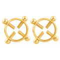 Zishfas Nipple Clamps Rings Stylish Stainless Steel Nipple Clamps Rings. 
