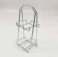 Metal cushion beauty storage rack, sponge puff egg holder, mineral antique crystal display rack. 