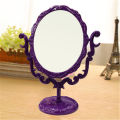 Black Butterfly Rotatable Vintage Desktop Gothic Rose Stand Compact Makeup Mirror European Style Acrylic Small Size Makeup Tools. 