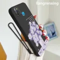 Casing Infinix smart 5 phone case softcase liquid silicone protector smooth shockproof bumper cover new design comic flower cartoon ytyhh01. 