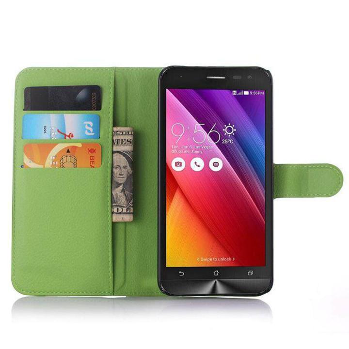 PU Leather Cover For Asus ZenFone 2 Laser ZE500KL Case Flip Magnetic Closure Stand Wallet Phone Casing