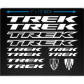 TREK Push Bike Cycle Stickers Mountain Bike Luminous Reflective & PVC Plotter Cutting Stickers 11 Piece Full Set. 