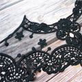 Embroidery Lace Neck Collar Sewing Applique Wedding Gown Bridal Dress Fabric Craft DIY. 