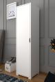 Cupboard Single Door 4 Shelf Wardrobe Single Door White .. This Can Be Customized. 