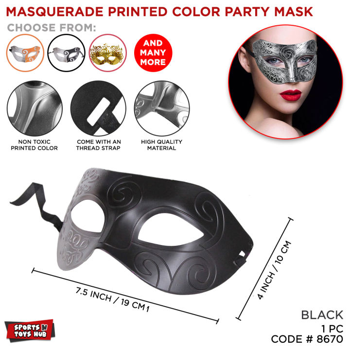 1 Pc Party Masquerade Mask For Men & Women Fancy Dress Ball Masked Ball New Year Parties Dance & Theme Party Venetian Masks For Adult