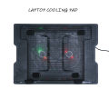 Portable And Powerful Dual Fan Laptop Cooling Pad With Adjustable Stand And LED Backlit. 