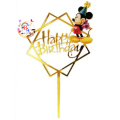 Cartoon Theme Acrylic Cake Topper Multi Cartoons Cake Topper. 