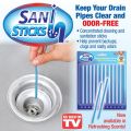 Sani Sticks Keeps Drain Pipes Clean and Deodorizer Unscented (Pack of 12 Sticks). 