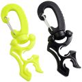 LKPCIGCXM 2 Packs Scuba Hose Clip Scuba Diving Hose Holder Clip, Double BCD Dive Hose Holder with Snap Hook Buckle. 