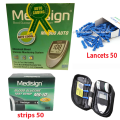 Medisign Meter mm800 with 10 strips 10 needles 50 strips 50 needles Complete Package. 