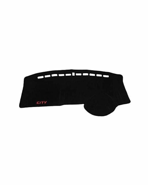 Car Dashboard Cover Carpet For Honda City 2003 2004 2005 2006 2007 - Black
