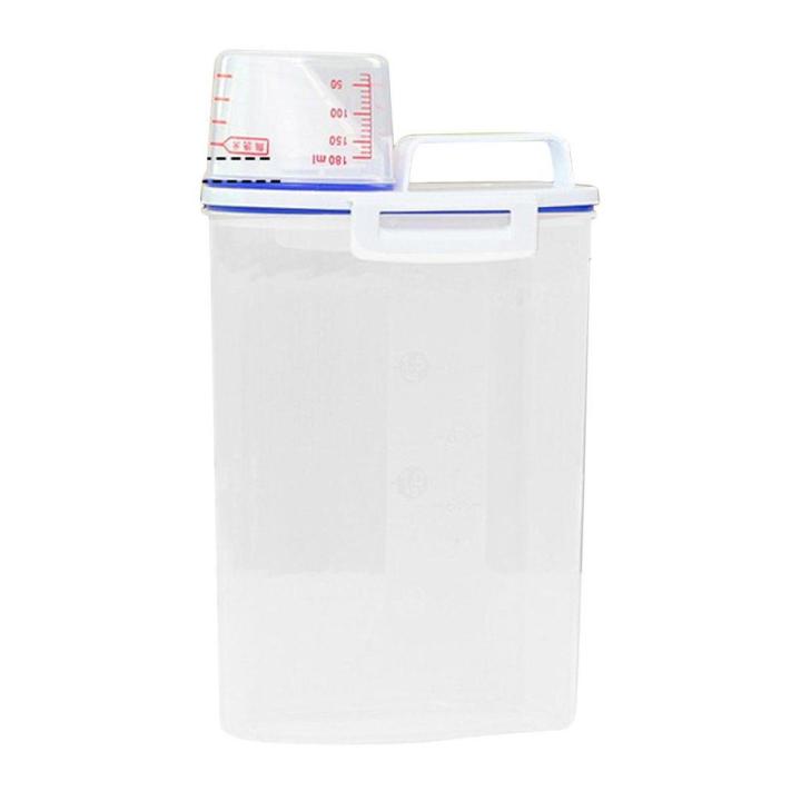 LALA Portable Plastic Kitchen Container Grain Storage Case Bean Rice Storage Box
