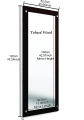 PAKWOOD Long Lasting Dressing Wall Mirrors Wall Hanging Dressing Mirrors/Plain Decorative Wall Mirror/Full Length Mirror for Bedroom/Wall Mounted Dressing Mirror for Living Room. 