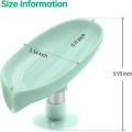 New style Leaf Shape Soap Box Drain Soap Holder Box Bathroom Shower Soap Holder Dish Storage Plate Tray Bathroom Supplies Bathroom Gadge. 