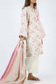 Saya Unstitched Printed Cotton Khaddar 3 Piece Un-Stitched 3-Piece For Women / For Girls - BAHARAN. 
