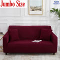 Jersey Fabric (3+2+1+1) 7 Seater Sofa Cover JUMBO  STANDARD SIZES Stretchable Elastic Fitted Couch Cover | Beddys Studio. 