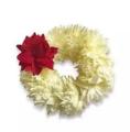 Artificial Gajra Flower kangan for Wedding Jewellery - Reuseable - White with Red Flower- Pack of 2. 