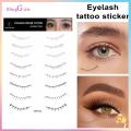 Natural-looking Eyelash Stickers Waterproof Eyelash Tattoo Stickers 8 Pairs/sheet Natural Soft Gentle False Lashes for Eye Makeup No Irritation. 