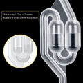 Brew Airlock Kit Plastic Wine Airlock 6 Airlocks and 12 Sealing Rings for Fermenting, Brewing, Beer, Wine, Sauerkraut. 