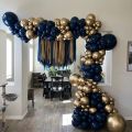20 pcs 9 inch Matte Navy Blue Balloons without shinny for use birthday Backdrop Dull navy blue balloon Party Decorations for Birthday Wedding Baby Shower Anniversary Graduation Engagement matte balloon. 