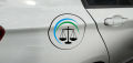 Tarazu Printed Vinyl Decal Sticker For Car | Bumper Decal Sticker 4" x 4" inch Premium Quality. 
