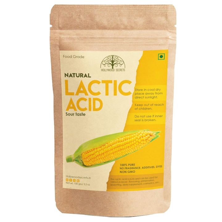 100% Pure Lactic Acid Pure Grade Powder (100 Gms)