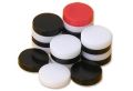 Carrom Board Pieces - Coins - Goti - Set of 19 Pieces of Plastic Stone Size 1 - Black and White. 