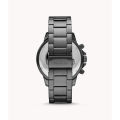 Fossil Green Dial Grey Stainless Steel Chronograph Watch For Men Fossil Fossil Fossil BQ2504. 